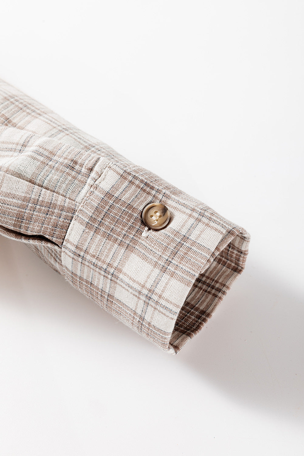 Khaki Checkered Hooded Shacket RTS