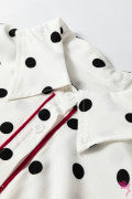 White Polka Dot Spring Top LT