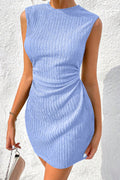 Blue Textured Tank Dress LT