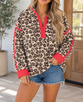 Brown Leopard Sweatshirt