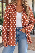 Brown Polka Dot Shirt