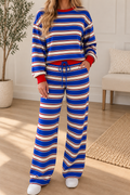 Blue Stripe Trim Set