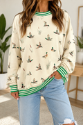 Duck Striped Trim Sweatshirt RTS