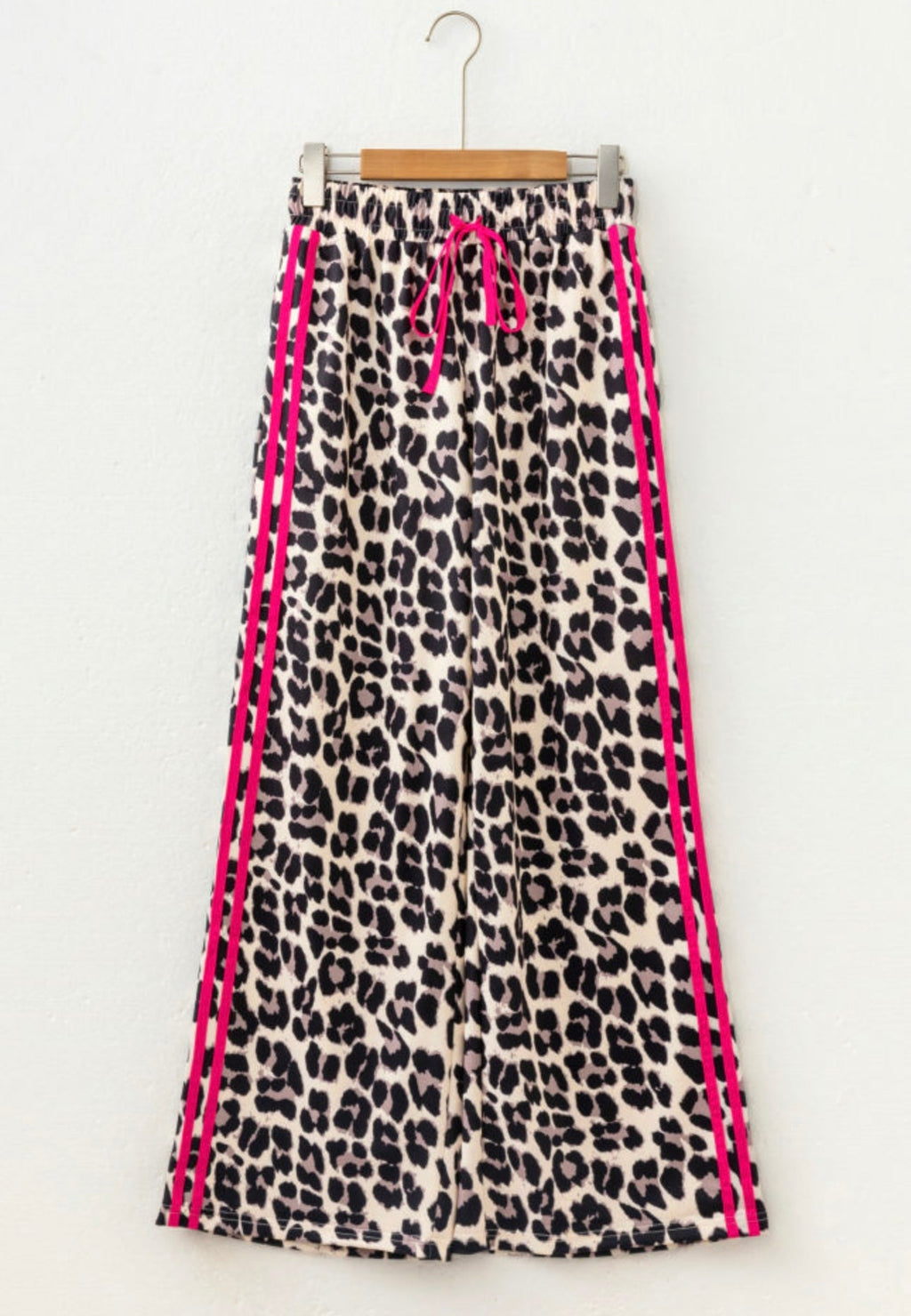 Pink Side Stripe Leopard Pants RTS