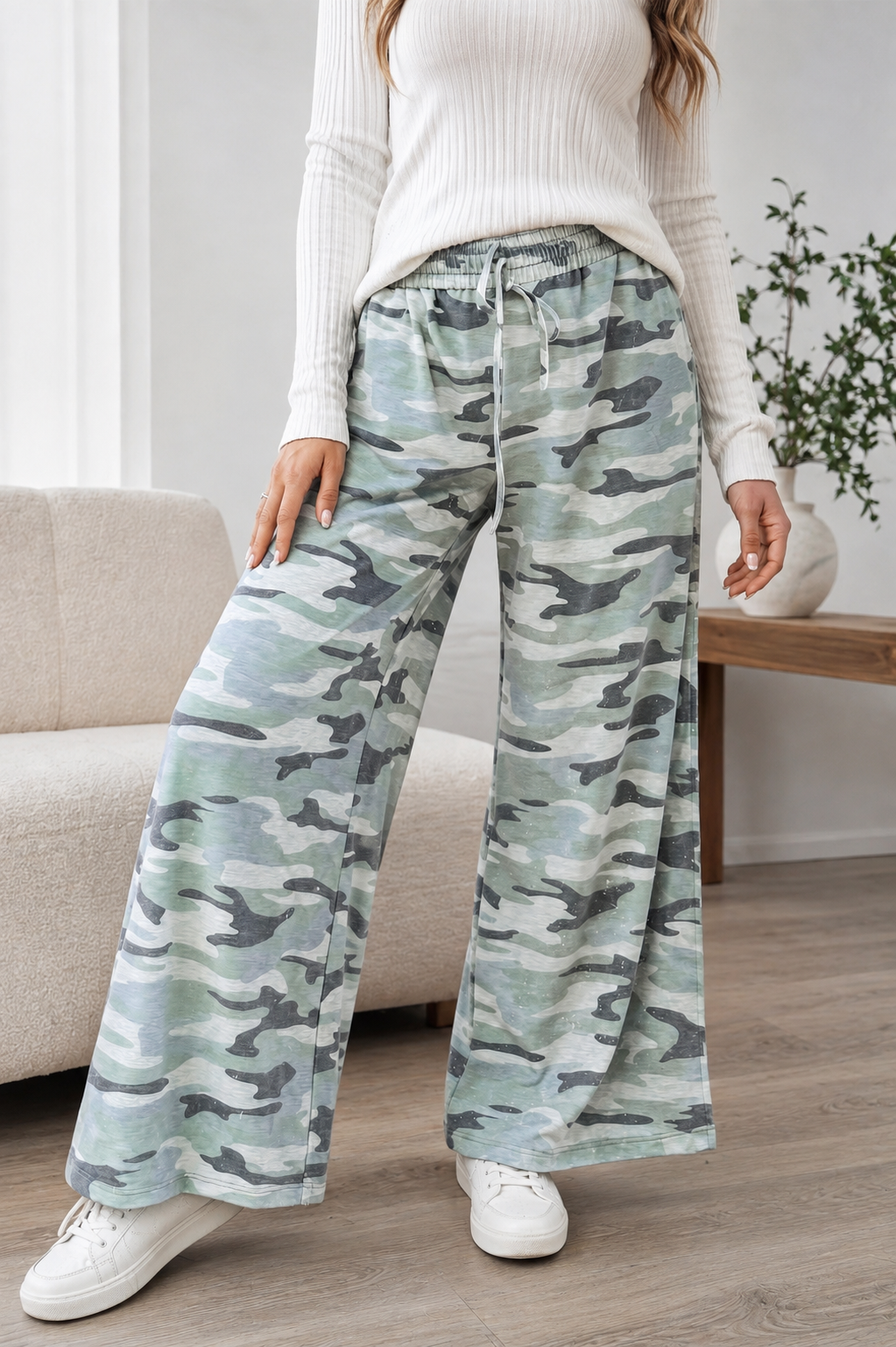 Green Camo Casual Pants RTS