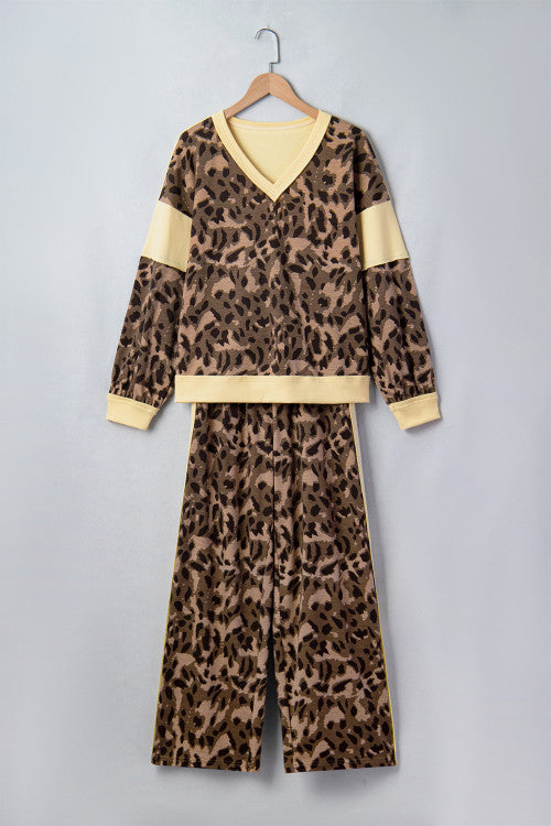Leopard V Neck Set RTS