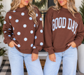 Polka Dot/Good Day Reversible Sweatshirt