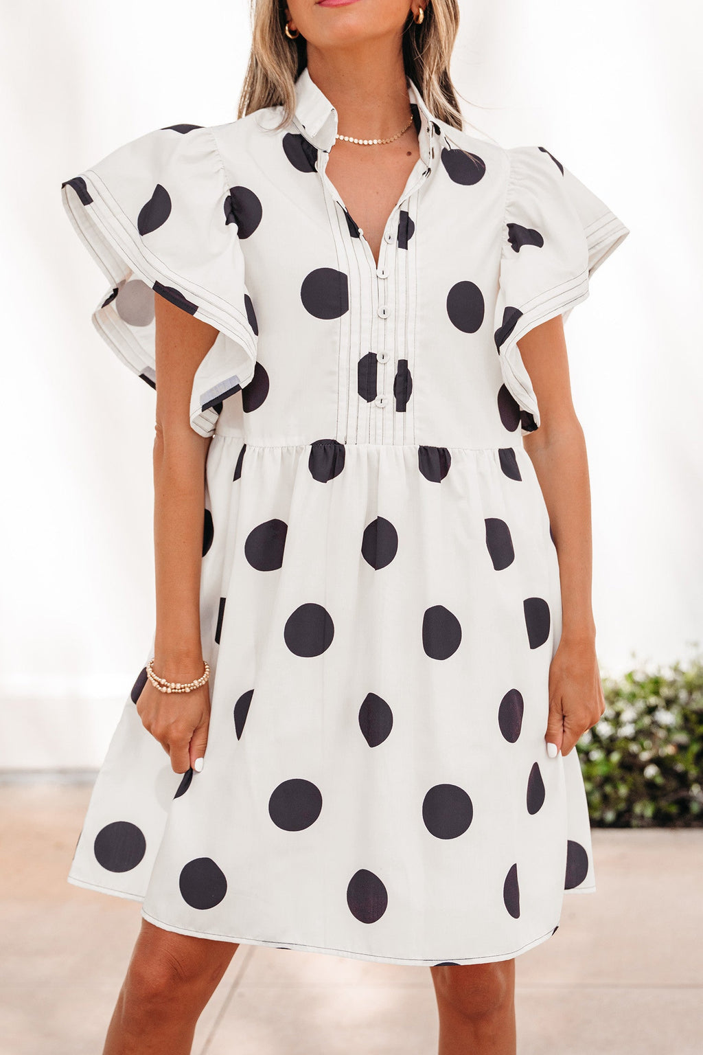 Polka Dot Print Loose Dress RTS