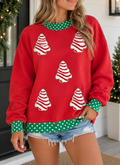 Red Christmas Tree Sweatshirt