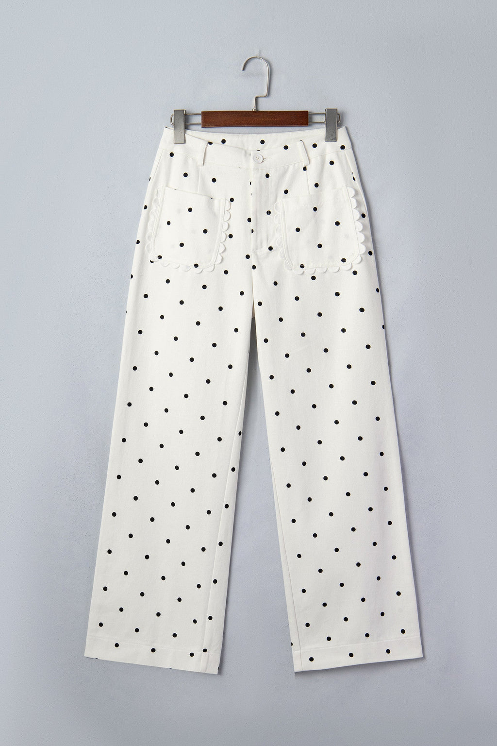 Polka Dot Scalloped Jeans RTS